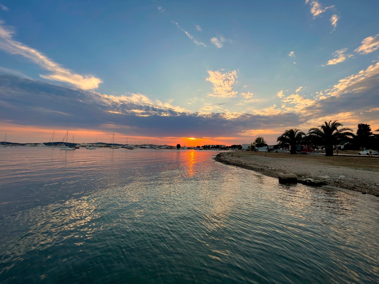 Den 1: Sukošan, Marina D-Marin Dalmacija – Lanđin Bay, Pašman Island (17.00 NM)